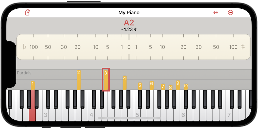 Aural training with pianoscope