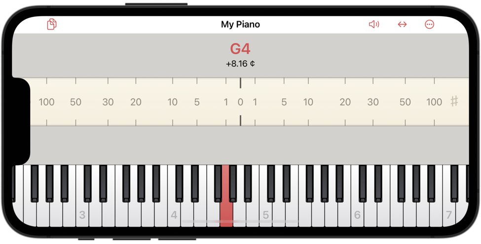 Show and hide the keyboard by double-tapping on note names