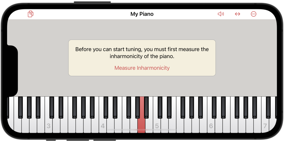 Prompt to measure inharmonicity