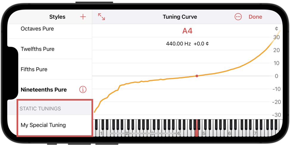 Newly created static tuning