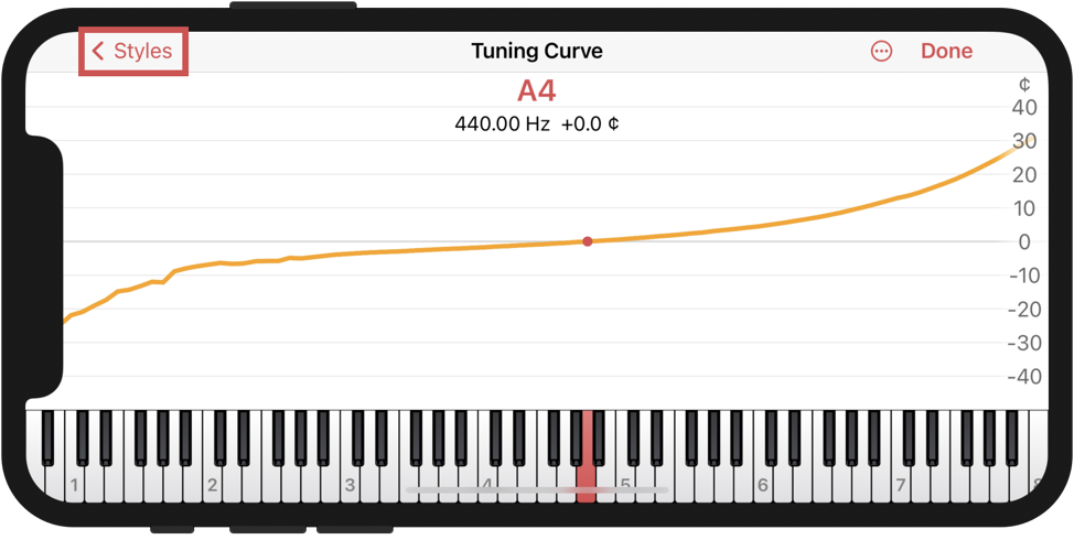 Opening tuning style list